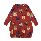 Long-sleeved dress made of cotton (organic)